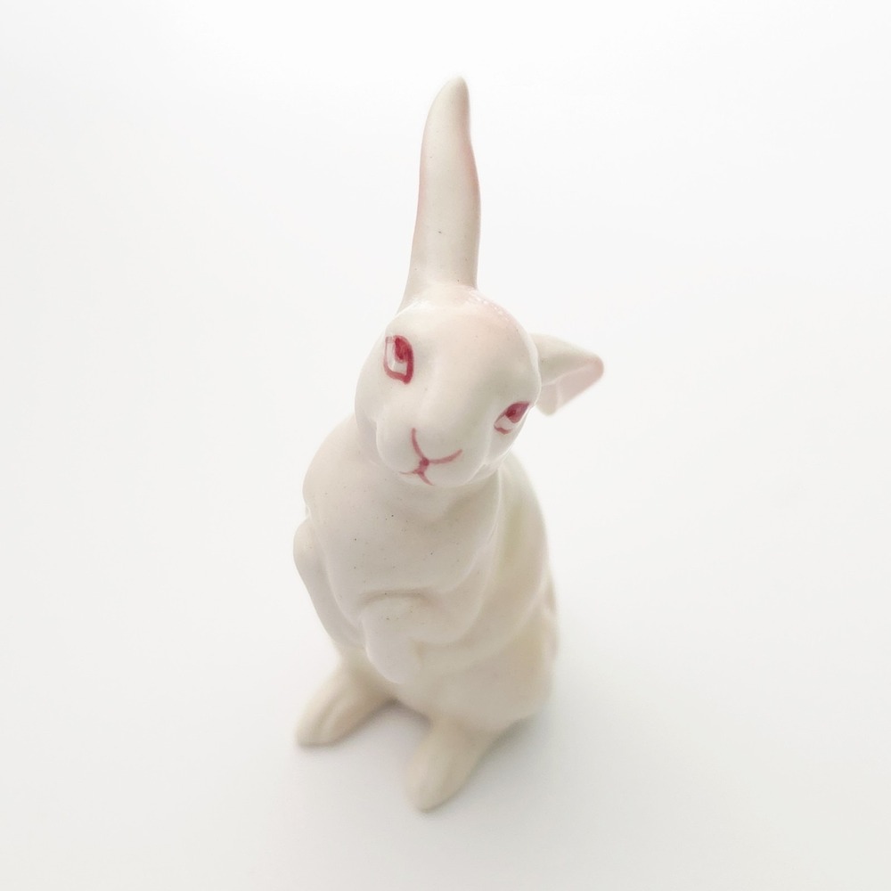 Vintage Lefton Bunny Rabbit Figurines Pair Made In Japan - Picture 9 of 14